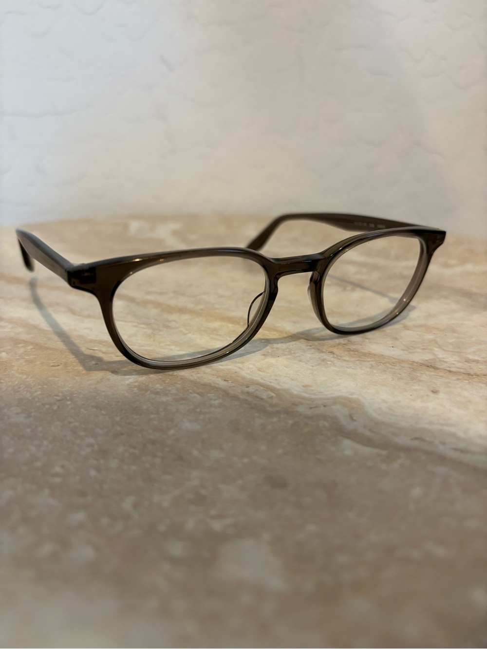 Barton Perreira Dus James Gray Transparent Wayfarer EyeGlasses